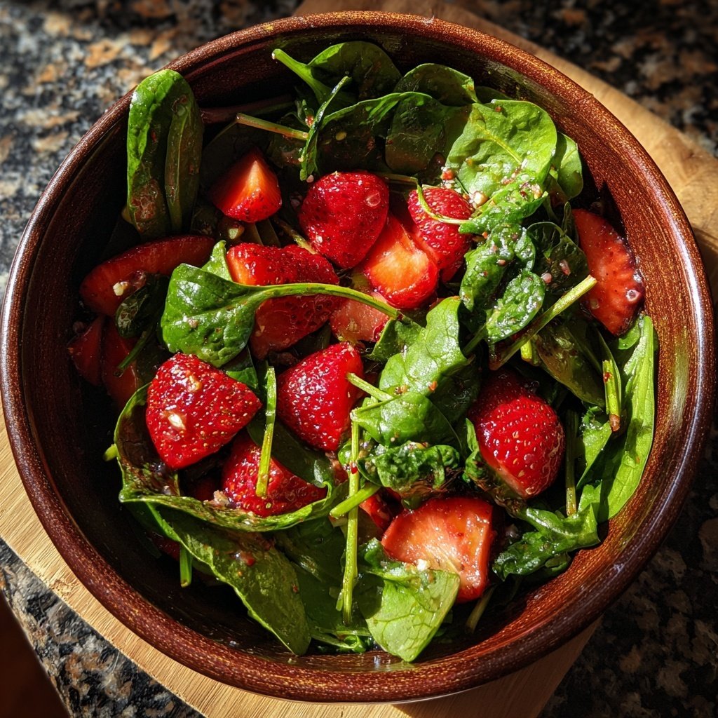 Fresh Strawberry Spinach Salad