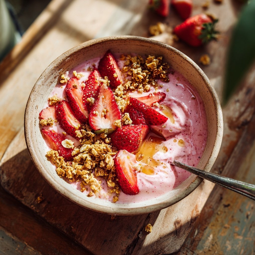 Fresh Strawberry Smoothie Bowl