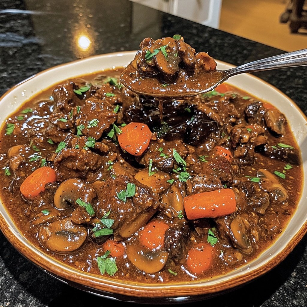 Classic French Beef Bourguignon