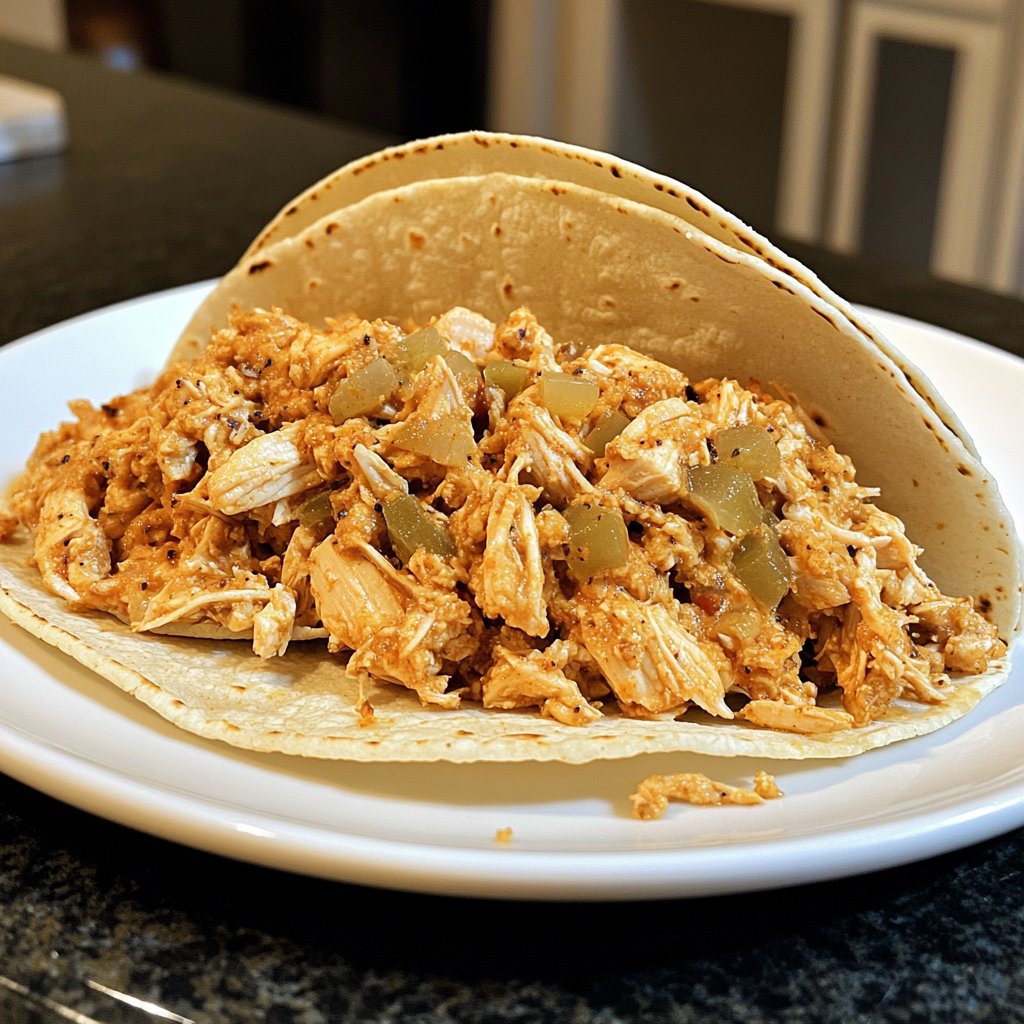 Easy Slow Cooker Chicken Taco Filling