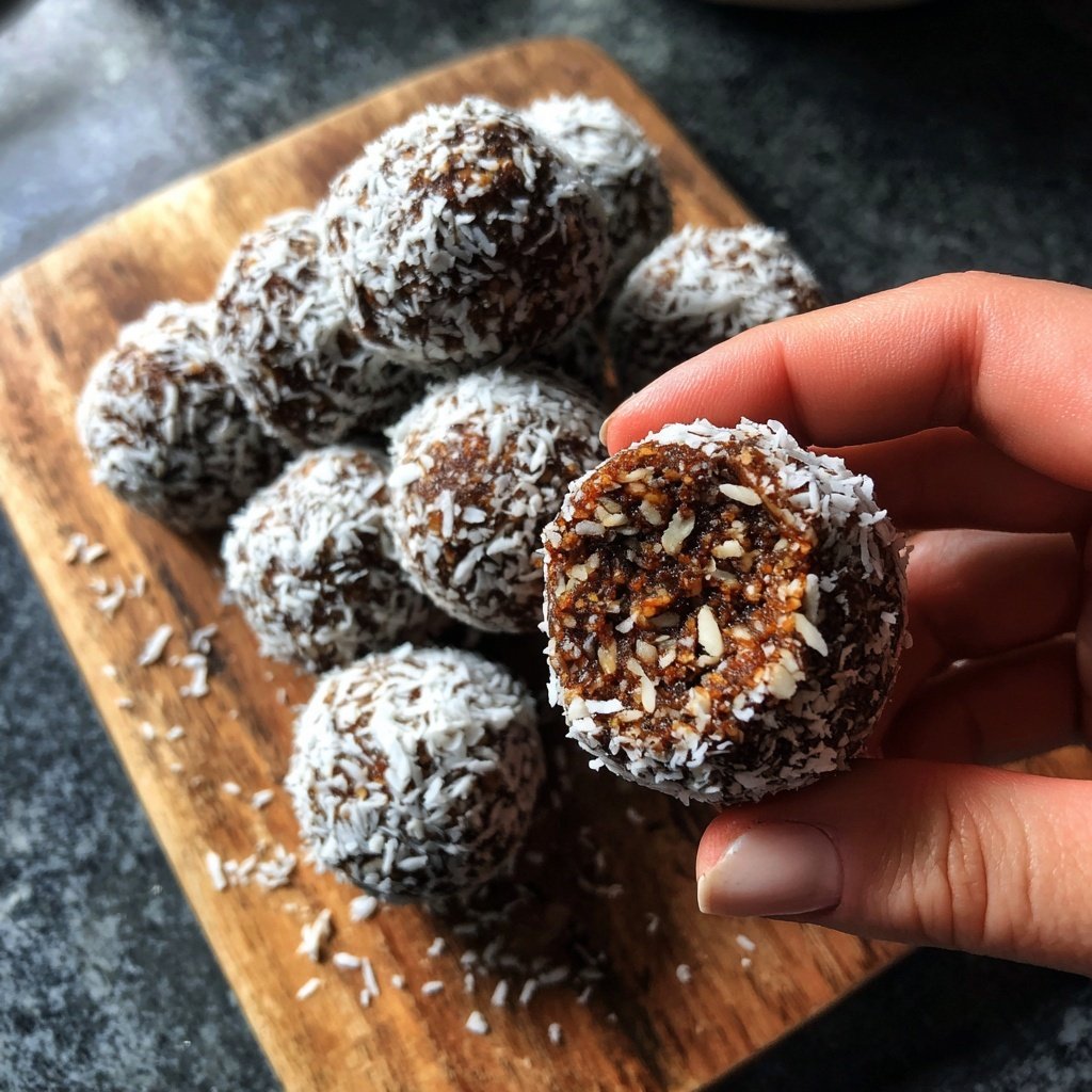 Healthy Snack Energy Balls With Oats