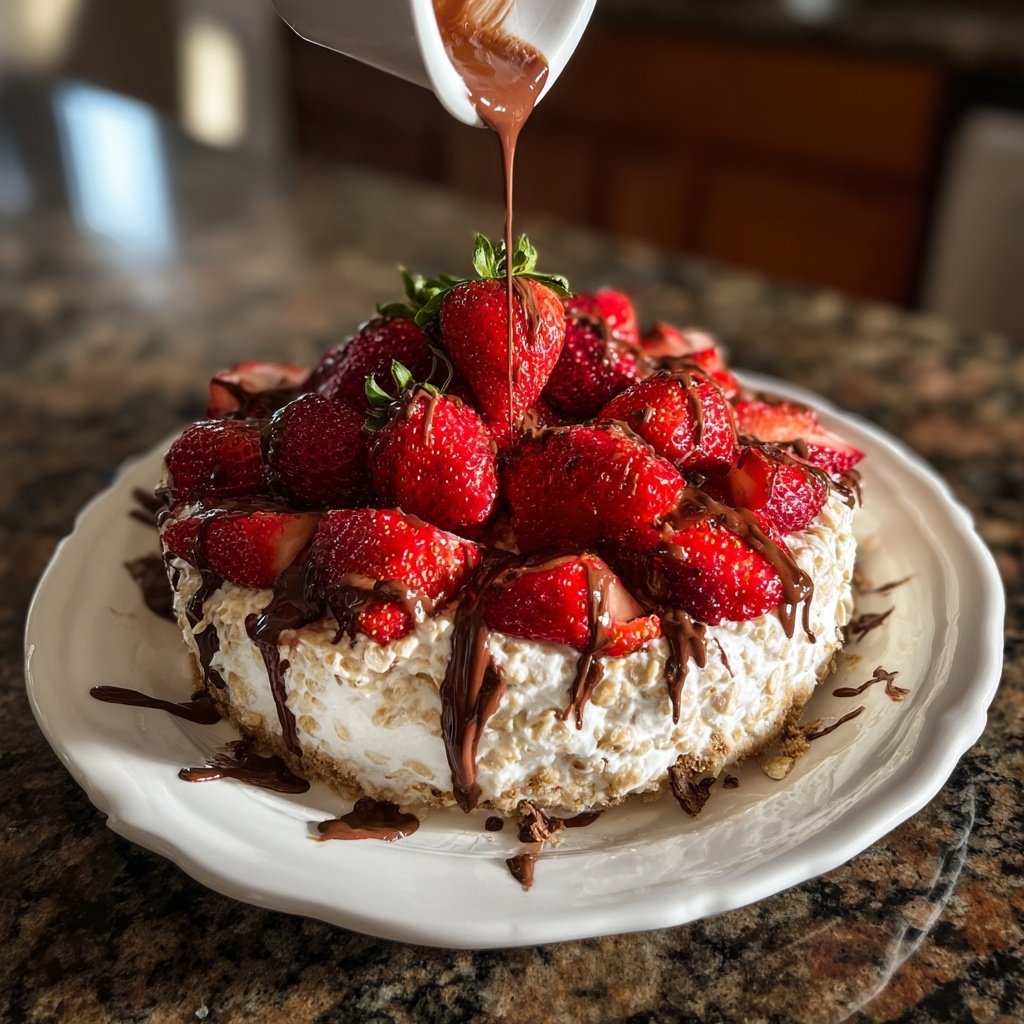 No Bake Strawberry Cheesecake Oats