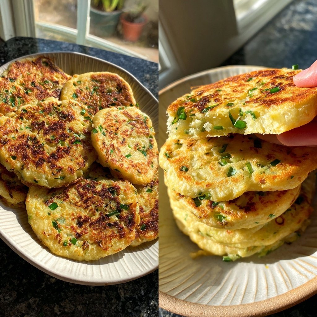 Savory Cottage Cheese Pancakes