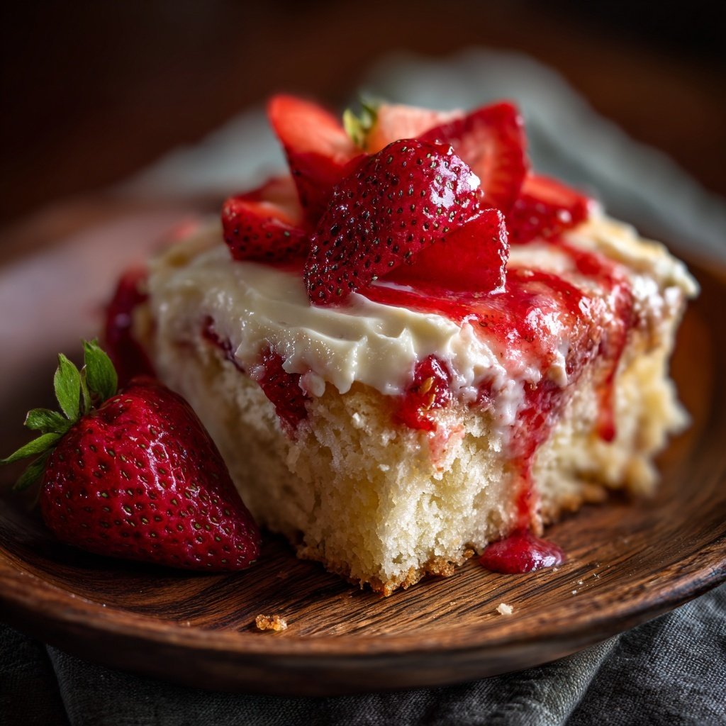 Strawberry Shortcake Poke Cake