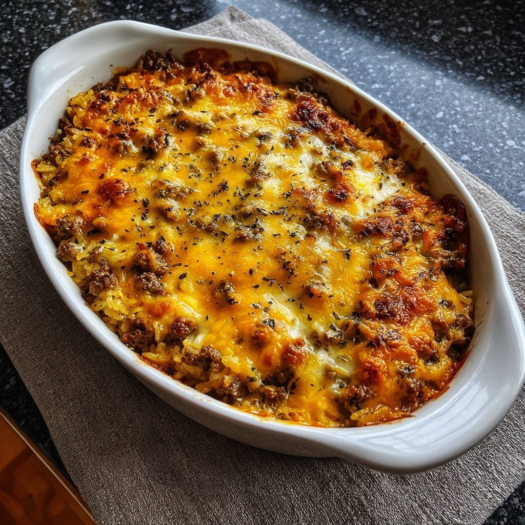 Hamburger Meat And Rice Casserole