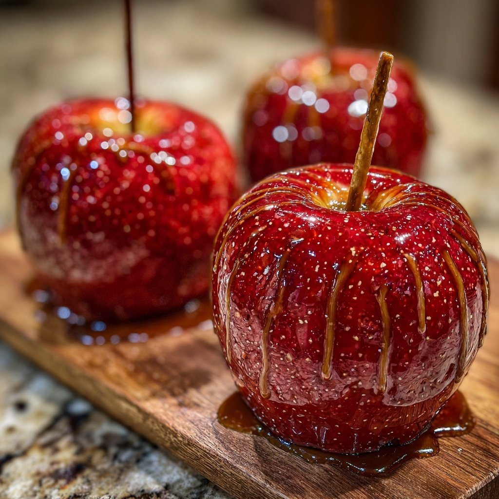 Red Glossy Candy Apples
