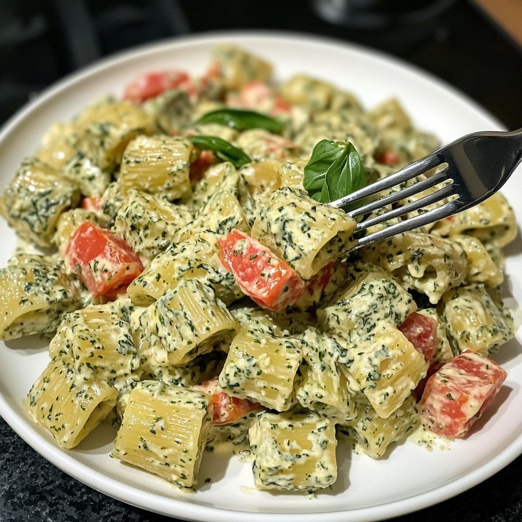 Delicious Spinach Tomato Pasta